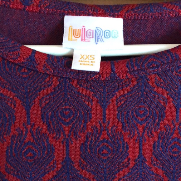 LuLaRoe Irma Tunic - Peacock - Picture 4 of 5